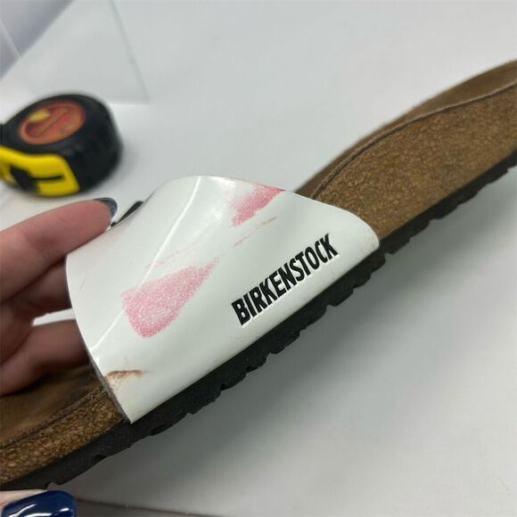 Birkenstock Madrid Small Buckle Sandals White Unisex Size 41 (US 10) Casual - Picture 6 of 15